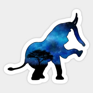 Sky Inside Elephant Sticker